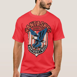 Nantasket Rollerway  Retro Rolschaatsen R T-shirt