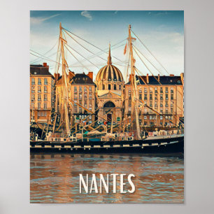 Nantes Afbeelding Vintage Poster