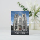 Nantes cathedraal briefkaart (Staand voorkant)