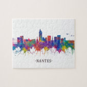 Nantes France Skyline Legpuzzel (Horizontaal)
