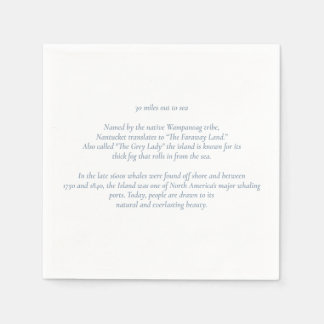Nantucket 30 Mijl op Zee Cocktailservetjes Servet