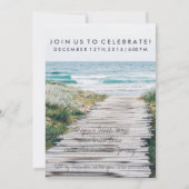 Nantucket Beach Eloped Mariage Faire-part (Dos)