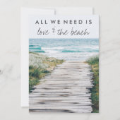 Nantucket Beach Eloped Wedding Announding Kaart (Voorkant)