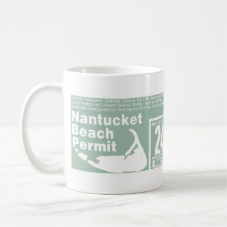 Nantucket Beach Permit 2024 groen Koffiemok
