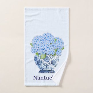 Nantucket Blauwe Hortensia Chinoiserie Vaas Handdoek