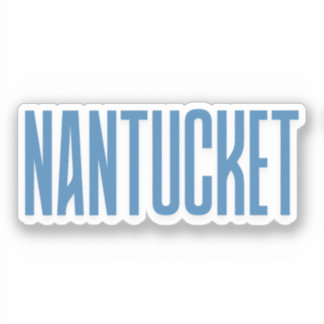 Nantucket | Blauwe Nantucket Massachusetts Sticker