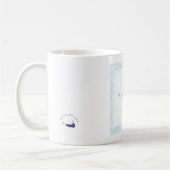 Nantucket bleu clair 02554 Code postal Café Mug (Gauche)
