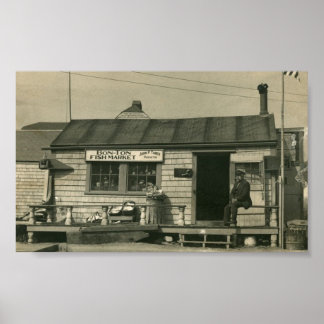 Nantucket Bon-Ton Fish Market Poster