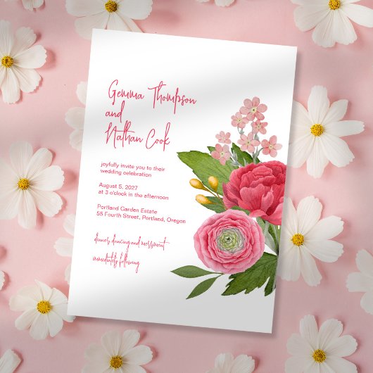 Nantucket Bouquet Faire-part de mariage