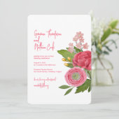 Nantucket Bouquet Faire-part de mariage (Debout devant)