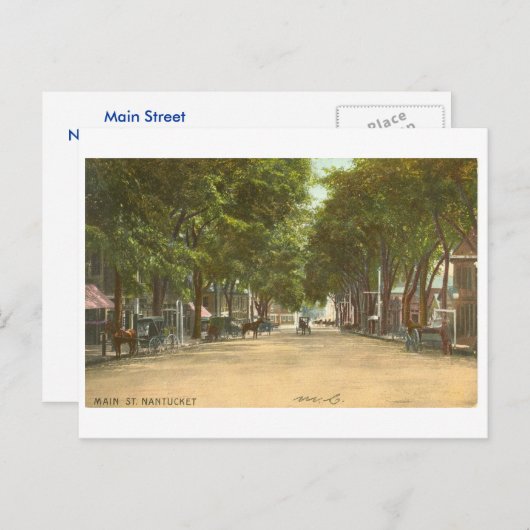 NANTUCKET - CARTE POSTALE 1907 (Devant / Derrière)