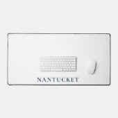 Nantucket Desk Pad | Preppy Coastal Desk Mat (Clavier et souris)