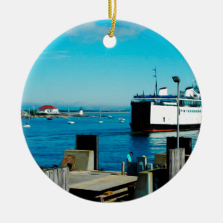 Nantucket Ferry Keramisch Ornament