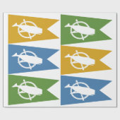 Nantucket Flag Verpakkingspapier Cadeaupapier (Vlak)