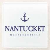 Nantucket Glazen Onderzetter (Voorkant)