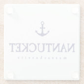 Nantucket Glazen Onderzetter (Achterkant)