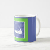 Nantucket graphique à la main Mug Motif illustré (Devant droit)