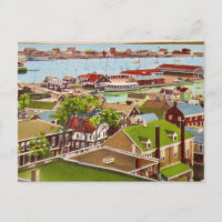 Nantucket IHarbor MA Carte Postale Ancienne