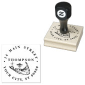 Nantucket Island MA  kaart Rubberstempel (Gestempeld)