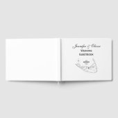 Nantucket Island MA Map Black Gastenboek (Volledig)