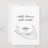 Nantucket Island MA  Map Black Kaart (Voorkant)