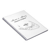 Nantucket Island MA  Map Black Notitieboek (Rechterzijde)