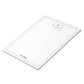 Nantucket Island MA Map Navy Blue Notitieblok (Schuin)