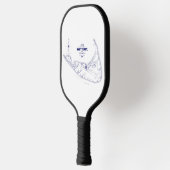 Nantucket Island MA  Map Navy Blue Pickleball Paddle (Links)