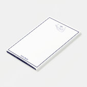 Nantucket Island MA Map Navy Blue Post-it® Notes (Schuin)