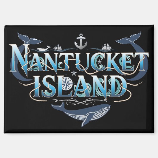 Nantucket Island, Massachusetts Magneet (Voorkant)