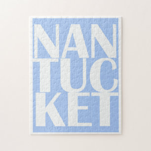 Nantucket Island Puzzle - Poster d'art mural côtie