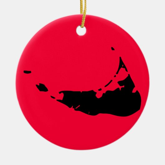  Nantucket Keramisch Ornament (Voorkant)