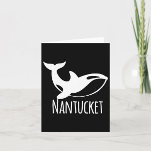 Nantucket Kust Zeekant Bootvaren Zeilen Vis Cu Kaart