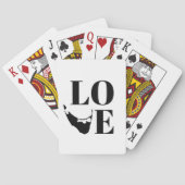 Nantucket Love Graphic Print Island Silhouet Pokerkaarten (Achterkant)