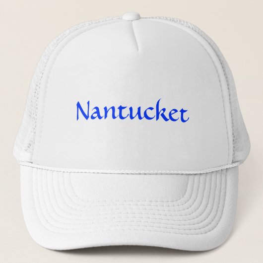 Nantucket, MA Baseball Pet / Trucker Hat (Voorkant)
