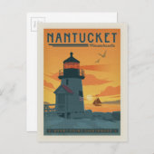 Nantucket, MA Briefkaart (Voorkant / Achterkant)