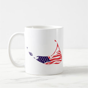 Nantucket MA - Kaartontwerp. Koffiemok