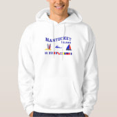 Nantucket MA Signal Flag Hoodie (Voorkant)
