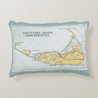 Nantucket  Map Pillow 3 Decoratief Kussen
