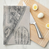  Nantucket Map Theedoek (Quarter Fold)