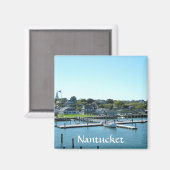 Nantucket Marina Cape Cod MA Frigo Magnet (Recto/Verso)