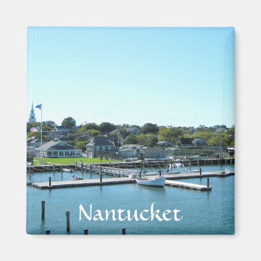 Nantucket Marina Cape Cod MA Frigo Magnet (Devant)