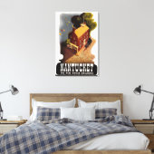 Nantucket Massachusetts America Poster Canvas Afdruk (Insitu (Slaapkamer))