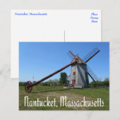 Nantucket Massachusetts Cape Cod Briefkaart (Voorkant / Achterkant)