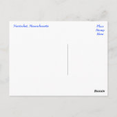 Nantucket Massachusetts Cape Cod Briefkaart (Achterkant)