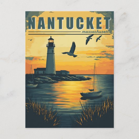  Nantucket, Massachusetts - Island Charm Briefkaart (Voorkant)