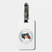 Nantucket Massachusetts Koloniaal Bagagelabel (Achterkant verticaal)