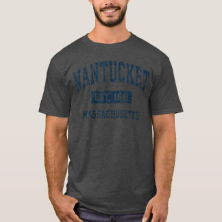Nantucket Massachusetts MA Vintage Sport Ontwerp N T-shirt