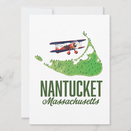 Nantucket Massachusetts Map (Voorkant)