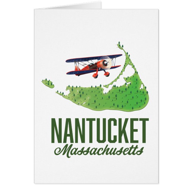 Nantucket Massachusetts Map (Voorkant)